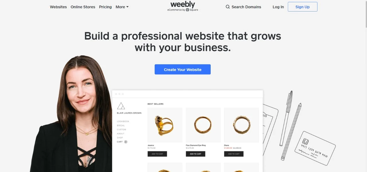 Weebly 사이트 빌더