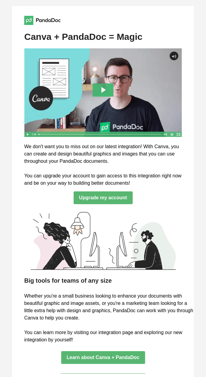 Pandadoc 뉴스레터 디자인