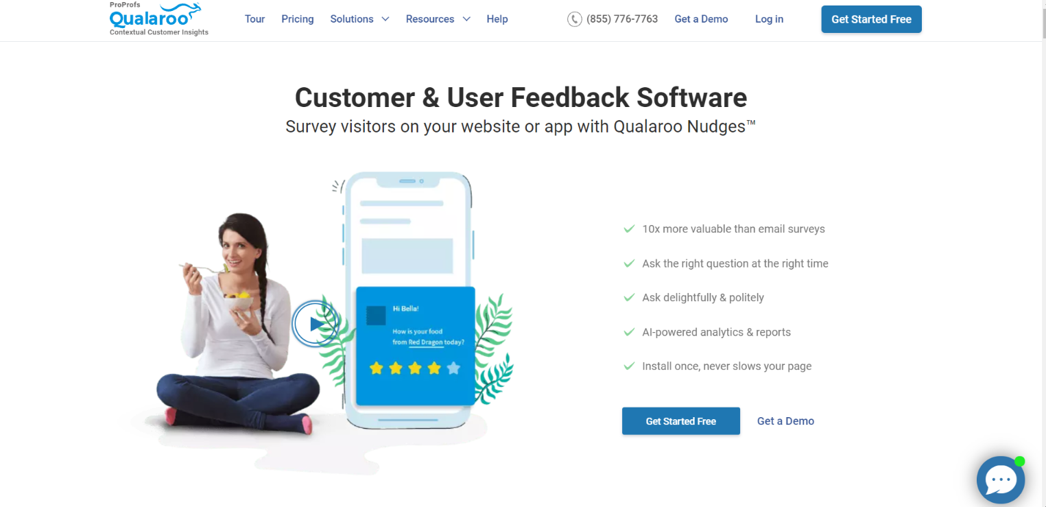 Qualaroo-Benutzerfeedback-Software