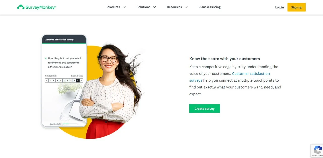 Software di feedback dei clienti SurveyMonkey