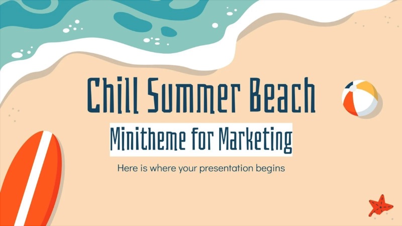 Marketing-Slideshow zum Thema Sommerstrand