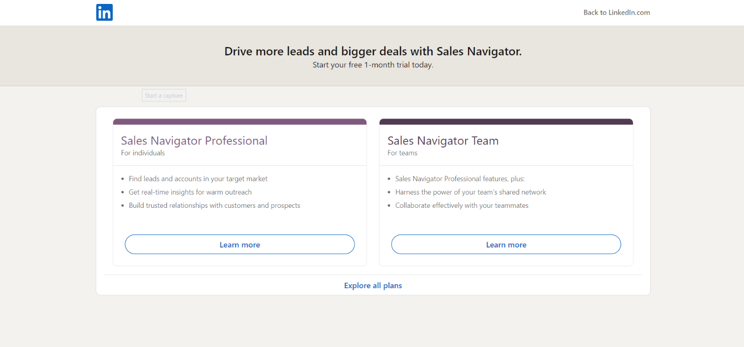 Navigator Penjualan Linkedin