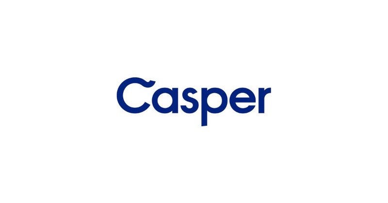 Casper lila Textlogo