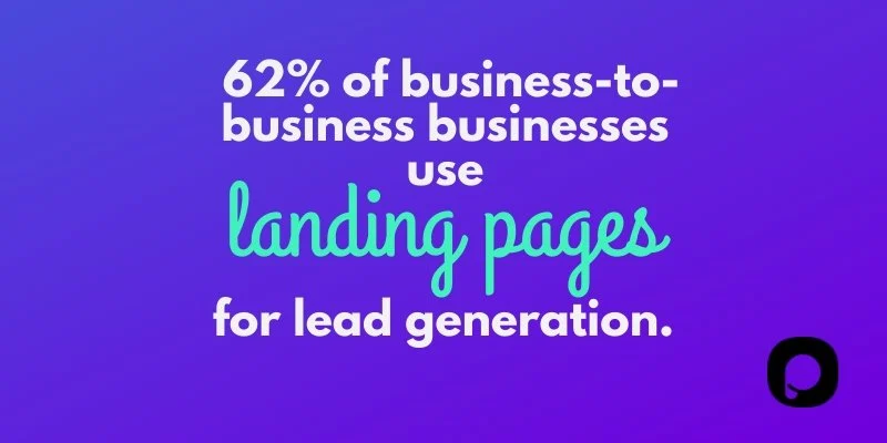 landing page para geração de leads