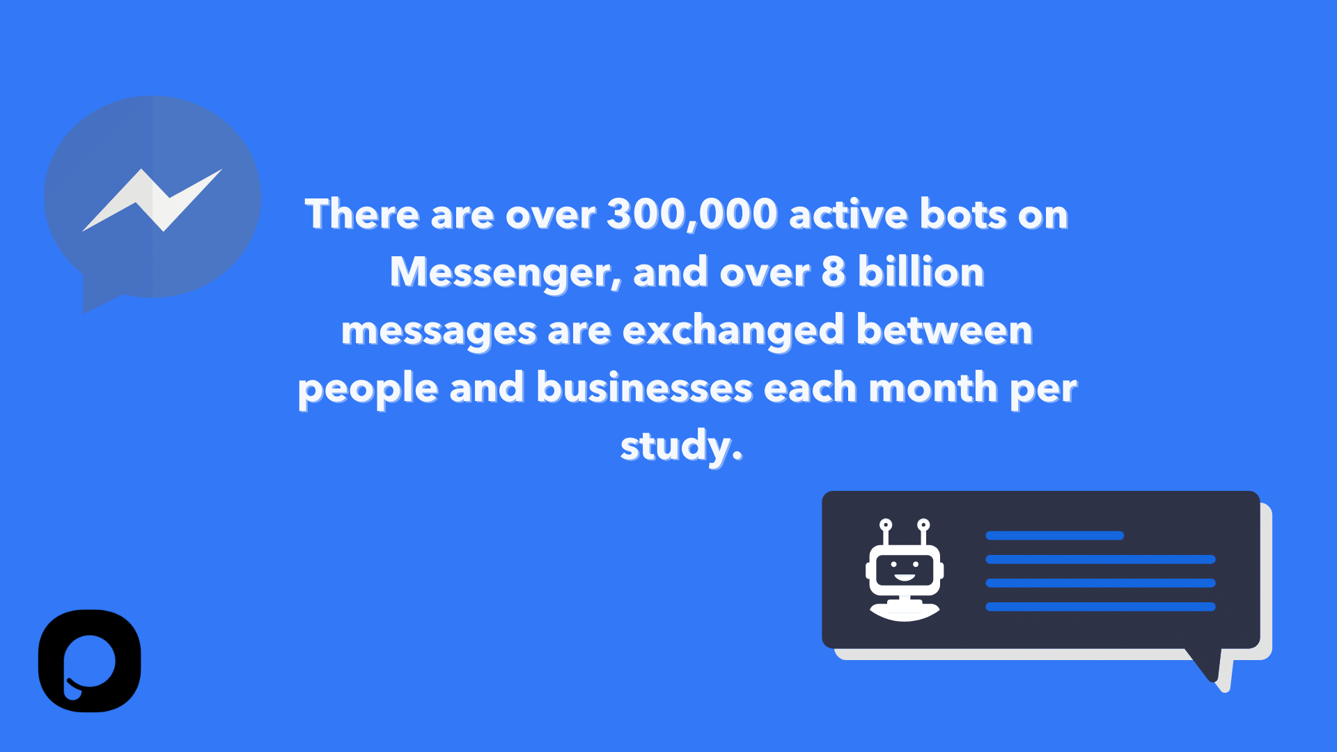 جملة حول إحصائيات chatbot على برنامج messenger بما في ذلك فقاعة دردشة messenger وصندوق دردشة بما في ذلك شخصية chatbot فيه