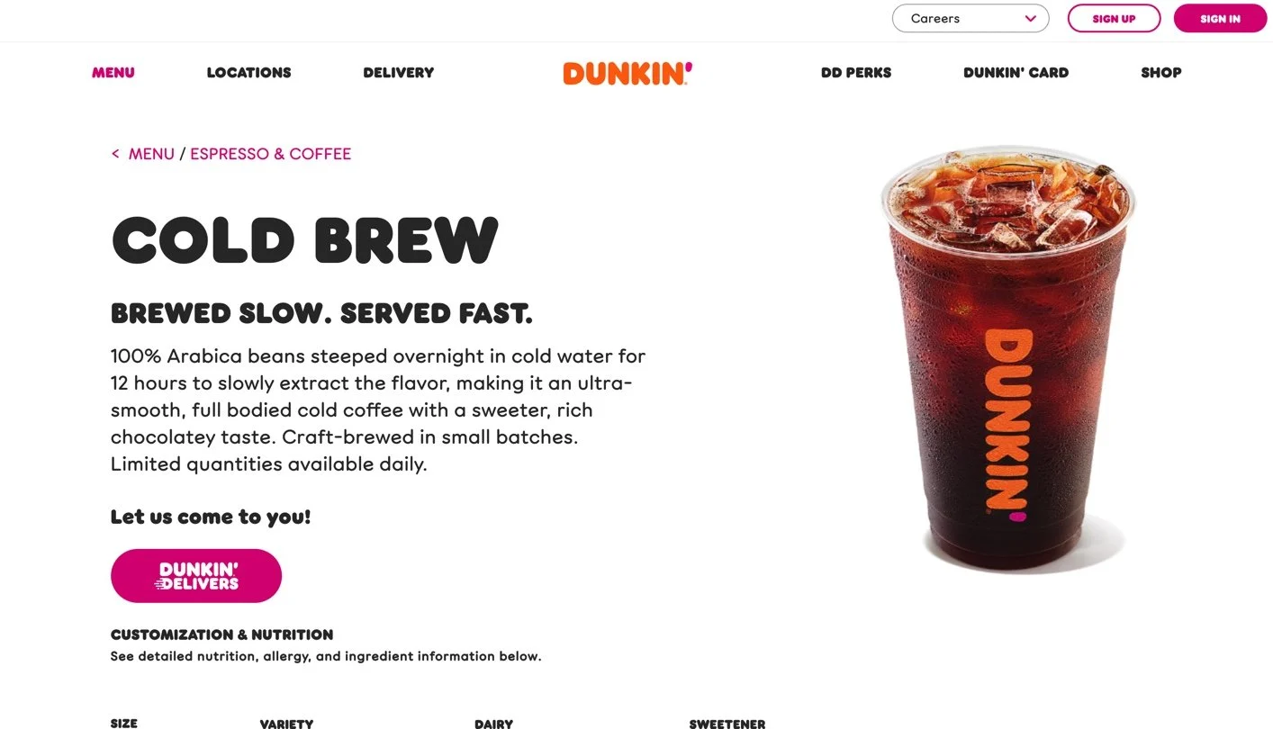 dunkin gogoși cta