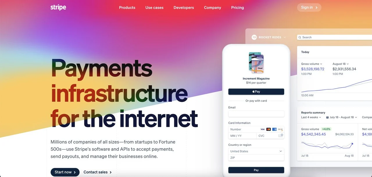 Esempio di proposta di vendita unica Stripe SaaS