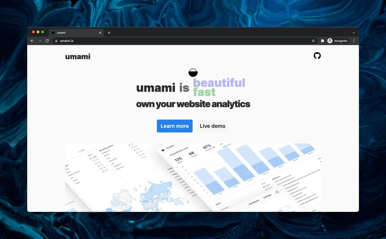 Alternatif Goole Analytics gratis Umami