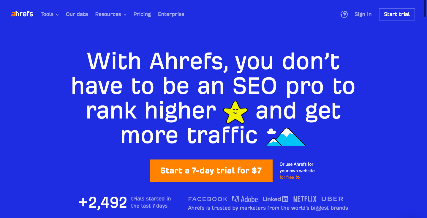 ahrefs أداة مراقبة kw منافس