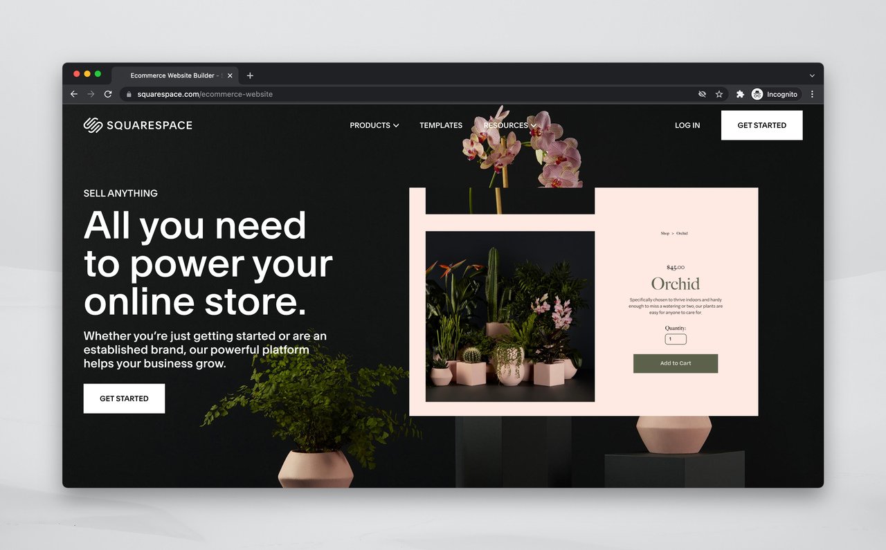 Platformă de comerț electronic Squarespace