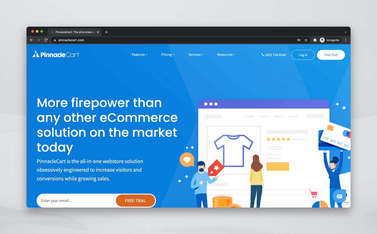 Pinnaclecart-Alternative zu Shopify