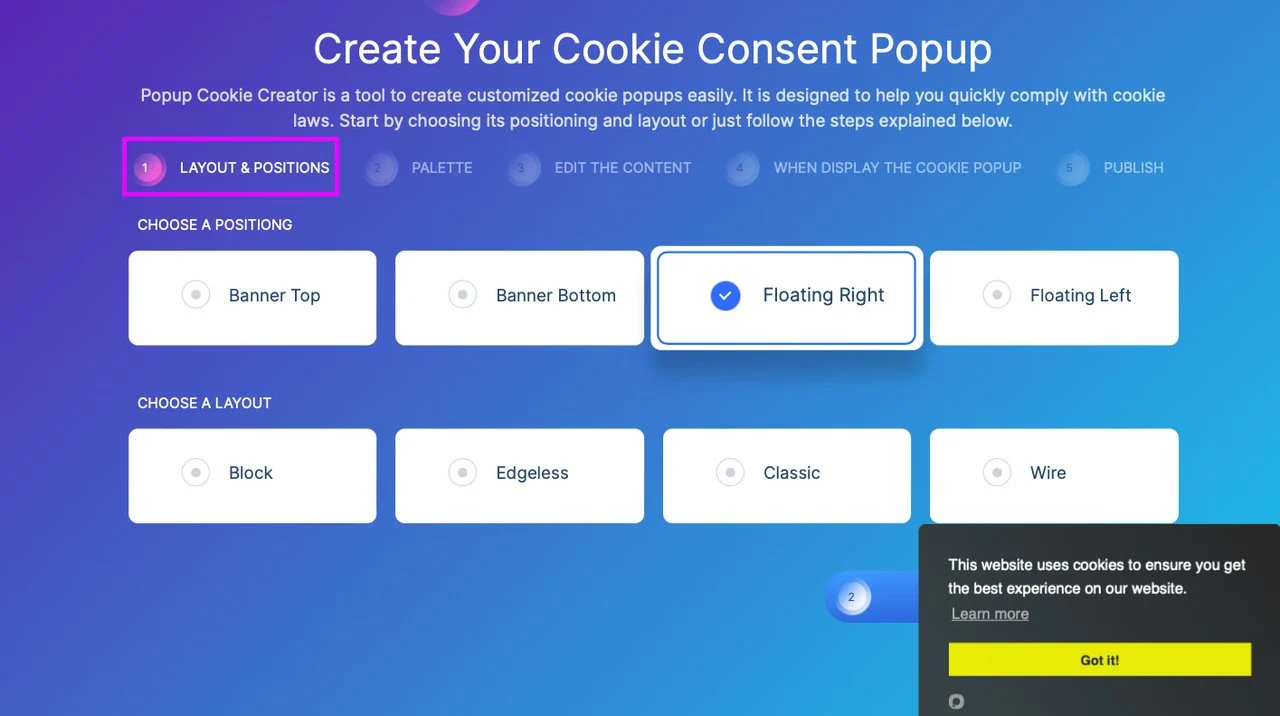 popupsmart shopify creador de cookies