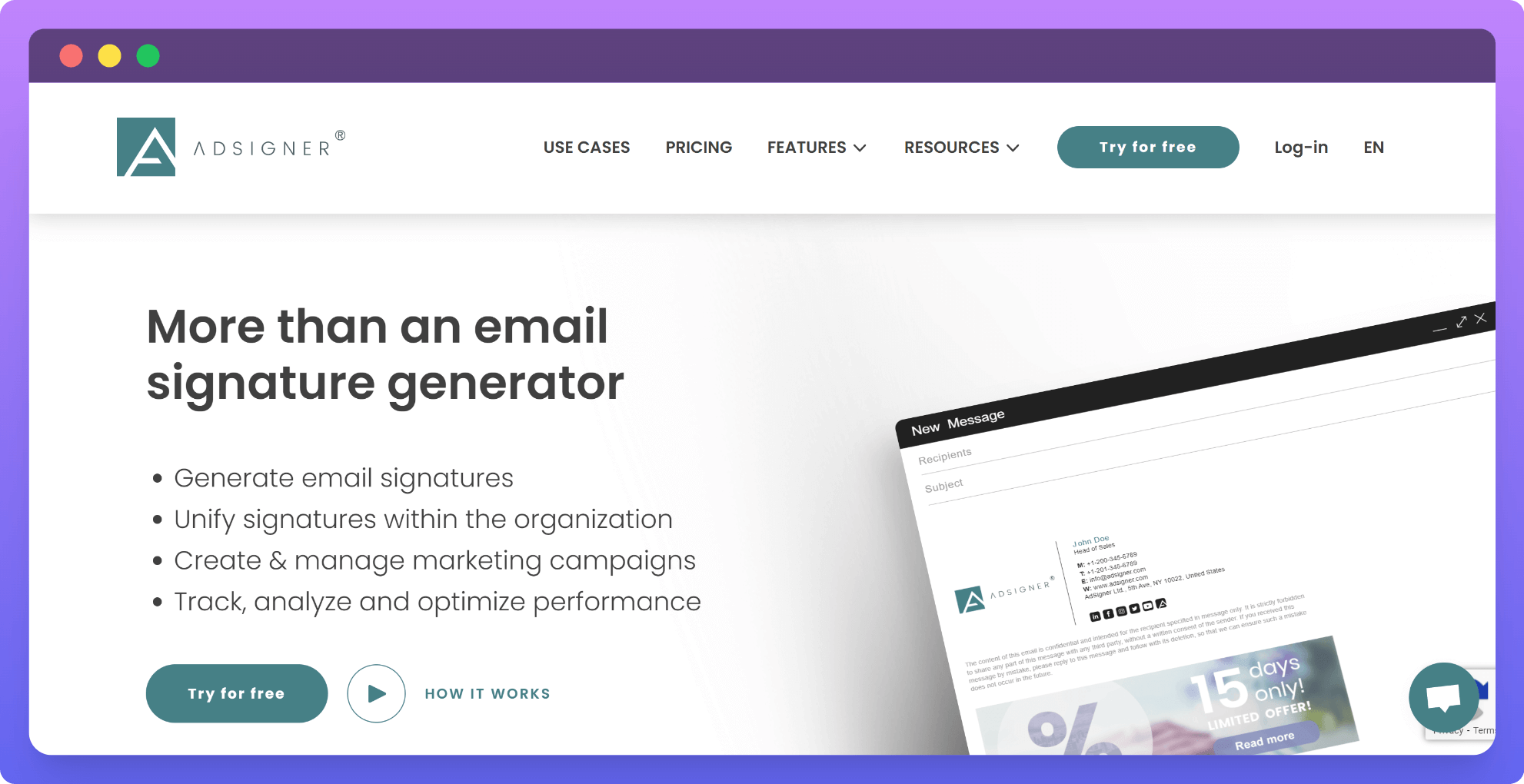 Adsigner-website-best-email-signature-software