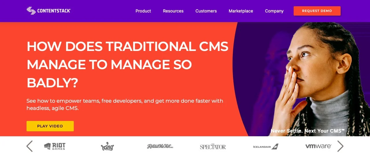 plate-forme cms sans tête contentstack