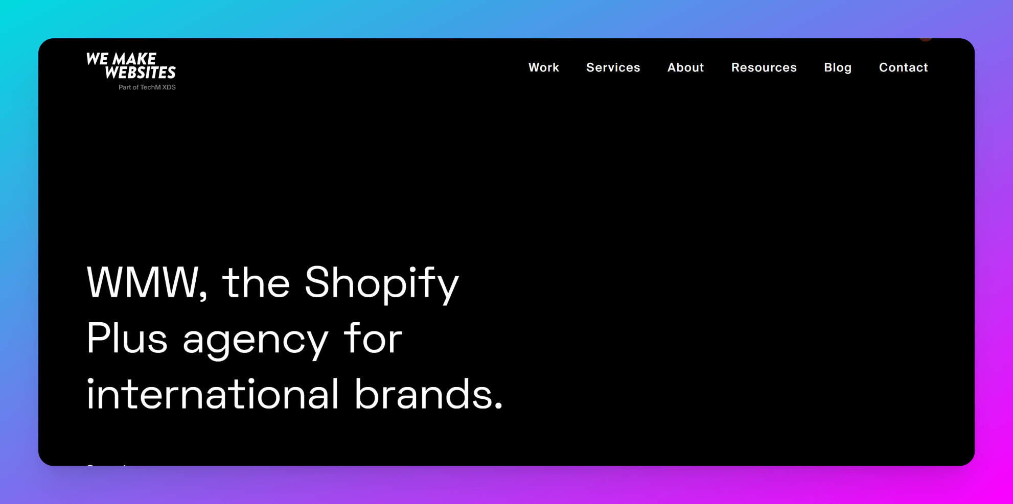 we-make-website-screenshot-with-black-back-ground-a-good-shopify-plus-agancy-in-uk