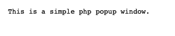 หน้าต่าง php อย่างง่าย