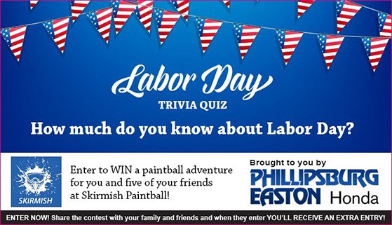 labor day trivia contest