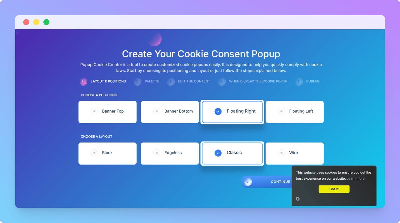 Popupsmart-Shopify-cookie-tool-step-two-to-create-GDPR-complaint-cookie-popups