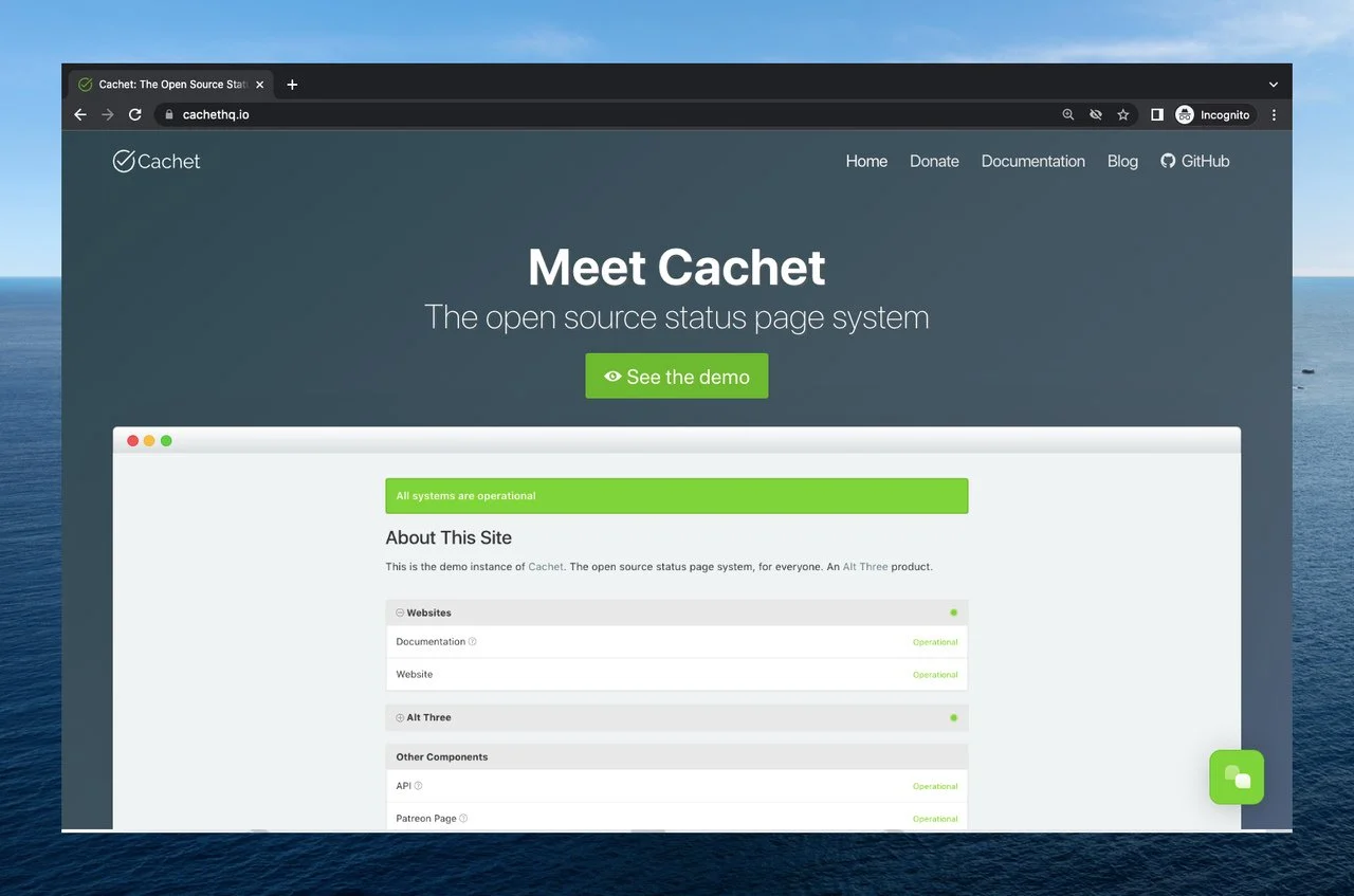 cachet-webpage