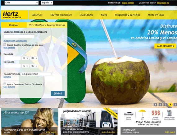 Hertz site chileno